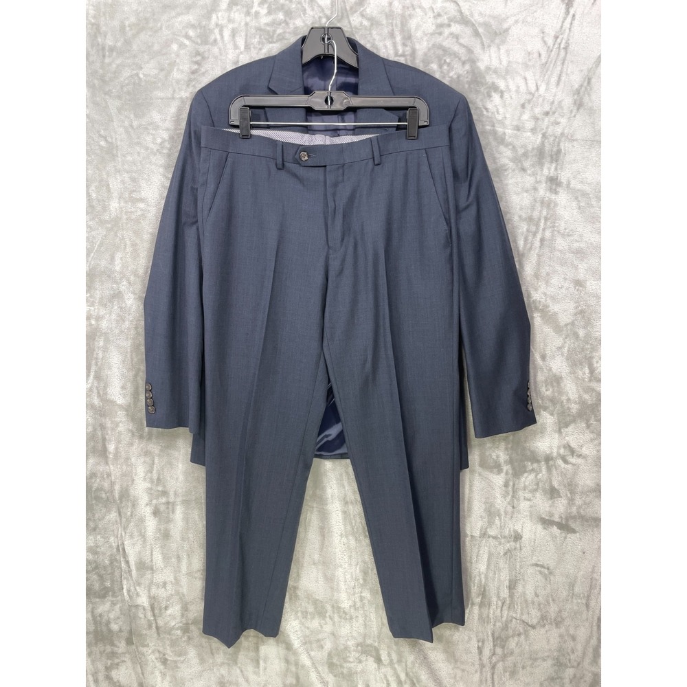CHAPS by RALPH LAUREN 2 BTN WOOL BLEND 2 Piece  SUIT 40R 34X30 NAVY BLUE NWOT